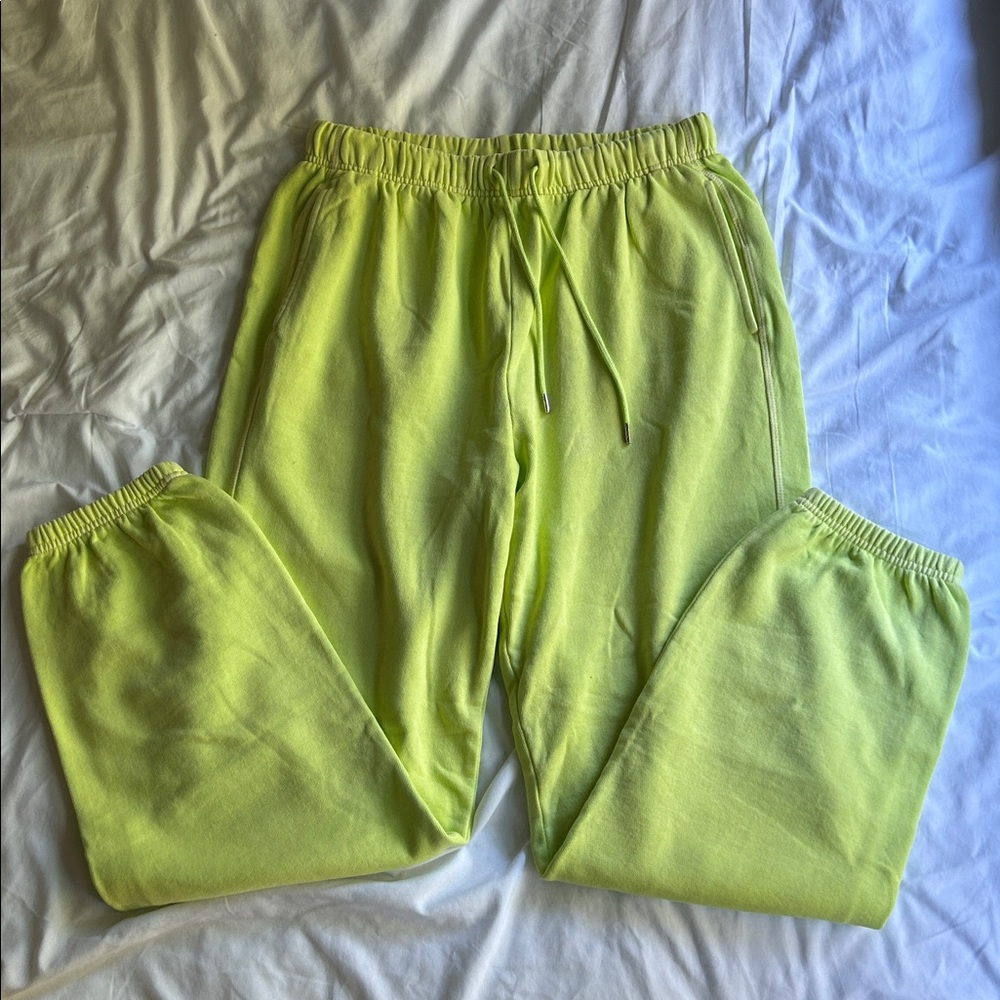 Neon Green Old Navy Jogger Sweatpants